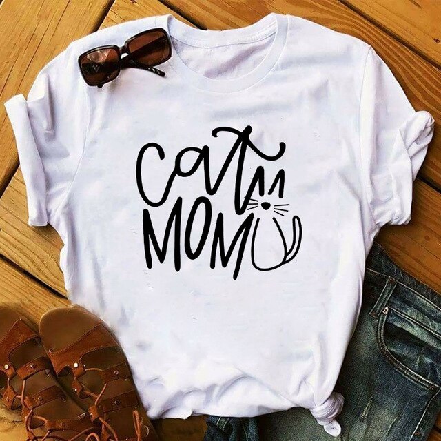 T-Shirt Cat Mom