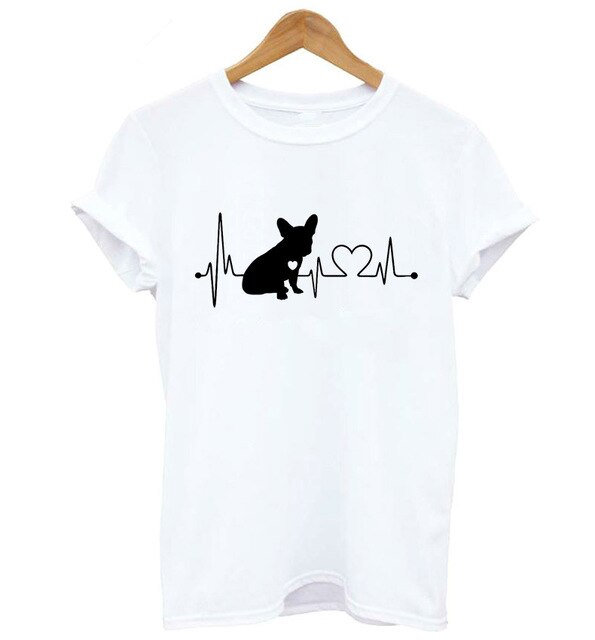 T-Shirt Herzschlag French Bulldog