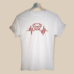 T-Shirt Herzschlag Pugface