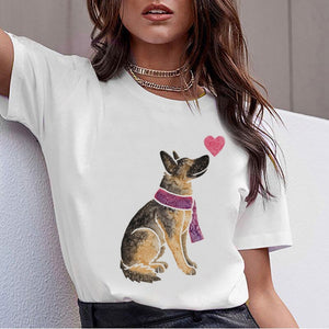 T-Shirt Herzschlag Schäferhund