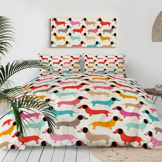 Kuschelige Dackel Bettwäsche