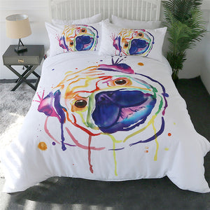 Kuschelige Mops Art Bettwäsche