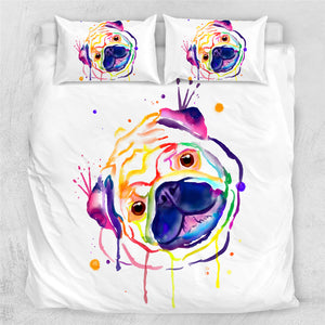 Kuschelige Mops Art Bettwäsche