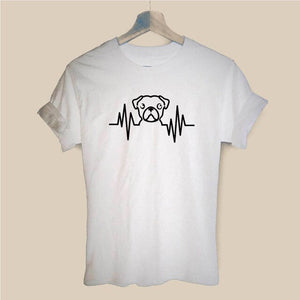 T-Shirt Herzschlag Pugface