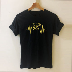 T-Shirt Herzschlag Pugface