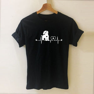 T-Shirt Herzschlag Pudel